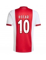Moške Nogometnih dresov Ajax Oscar Gloukh #10 Domači 2025-26 Kratki rokavi Moške Nogometnih dresov Ajax Oscar Gloukh #10 Domači 2025-26 Kratki rokavi